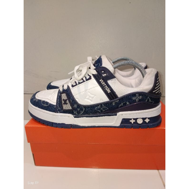 Louis Vuitton LV White Navy Denim