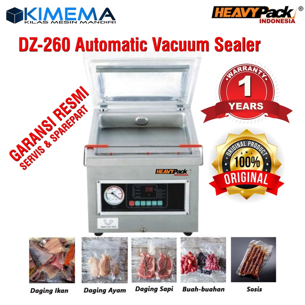 DZ-260/A3 Heavypack Vacuum Sealer Mesin Vakum Otomatis