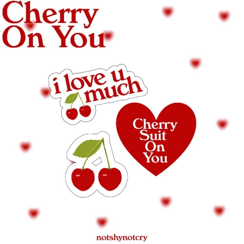 

cherry on you sticker pack