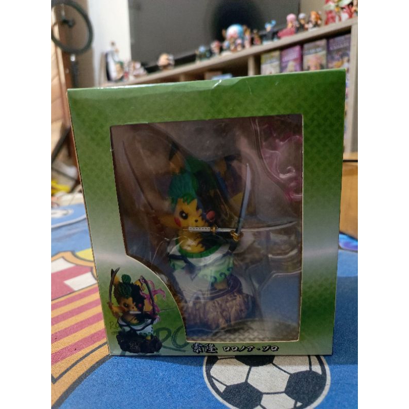 Pokemon Kawaii Pikachu patung lucu Cosplay Roronoa Zoro Anime