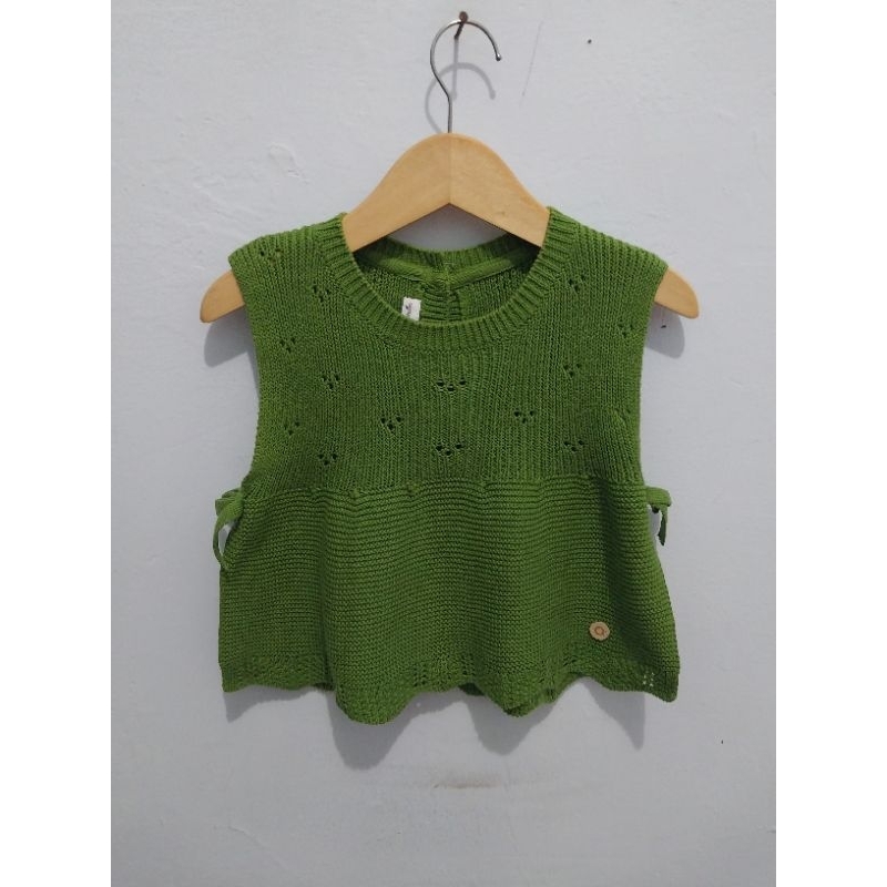 vest lucu anak perempuan/rajut  brand agabang/1-3 tahun/second mulus