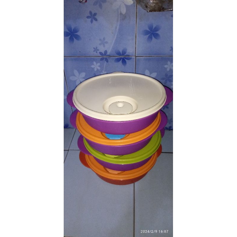 Tempat Bekal PL CWL tupperware mantan crystawave lunch set