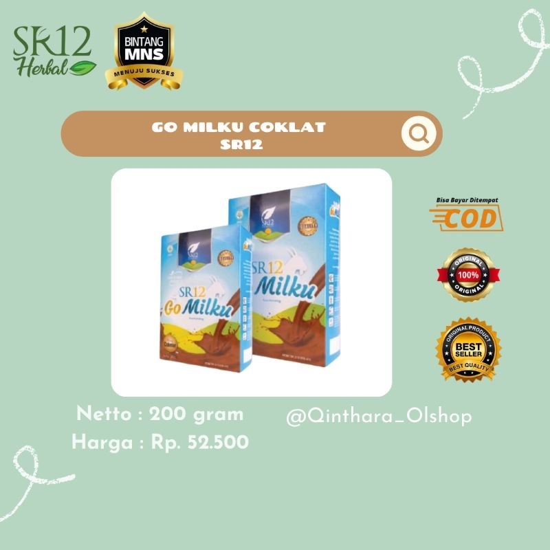 

SR12 - Go Milku SR12 Cokelat - Susu Penambah Nafsu Makan / Susu Kambing Etawa Asli