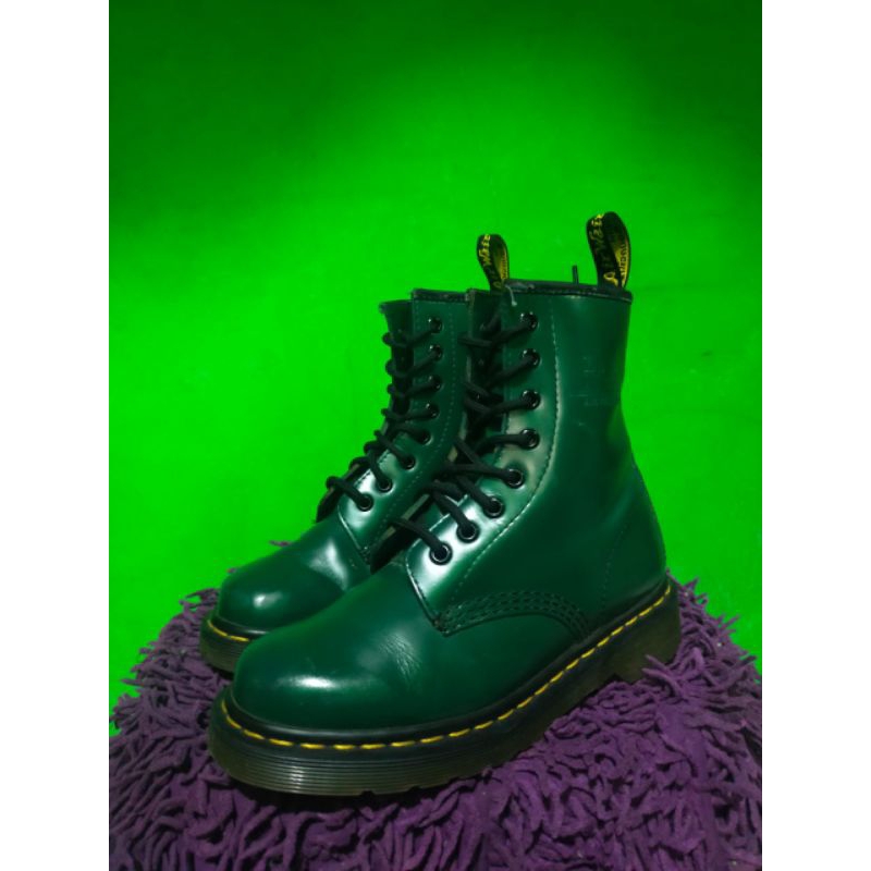 DR MARTENS 1460 GREEN SMOOTH ORIGINAL MIT
