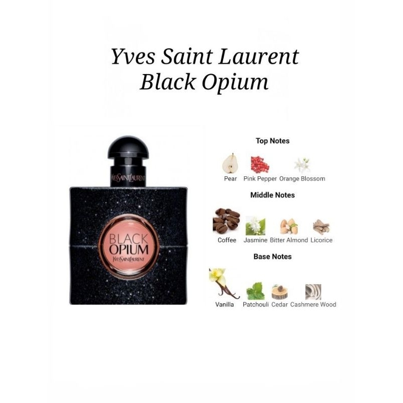YSL Black Opium - Refill Parfum Bibit Non Alkohol - 2500/ML