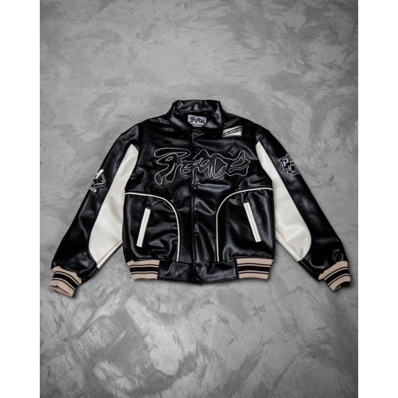 PREFACE CHAPTER 8: THE UNCHARTED VARSITY LEATHER JACKET || @prefacewearhouse