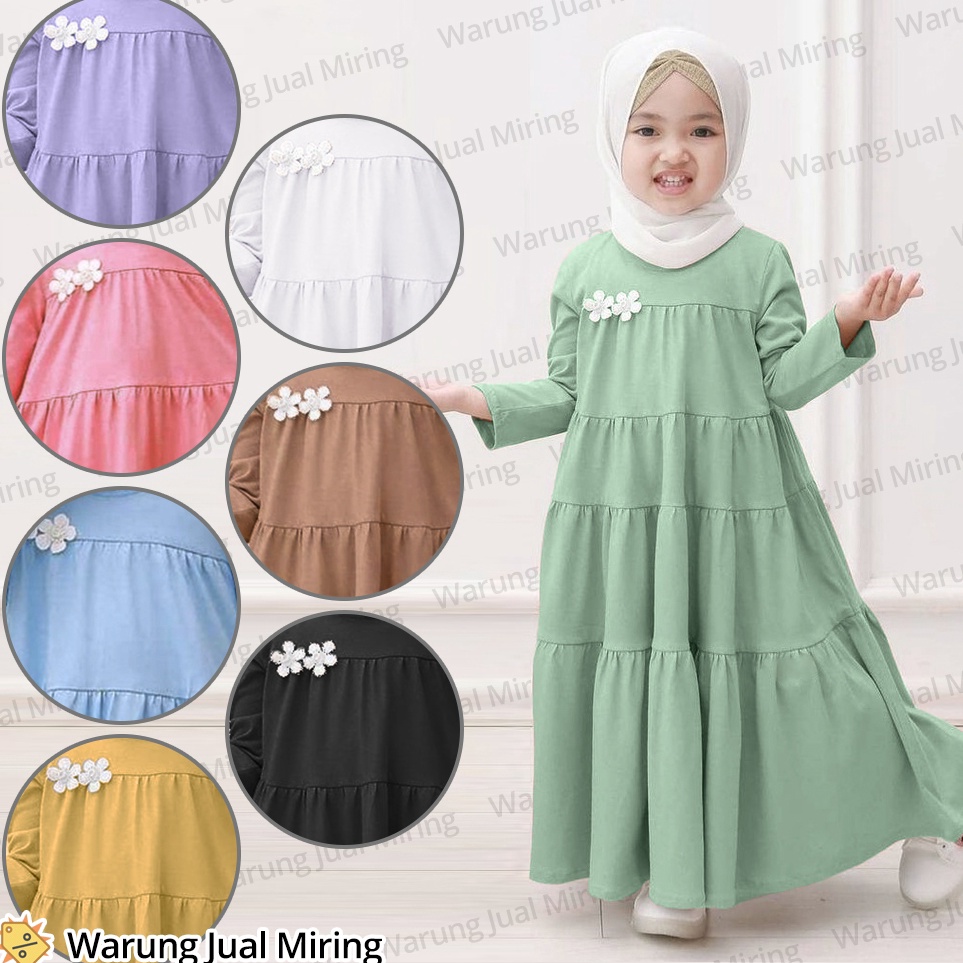 Promo Terbatas Baju Gamis Anak Perempuan  Dewasa 116 Tahun Baju Muslim Anak Gamis Terbaru 224 Dress 