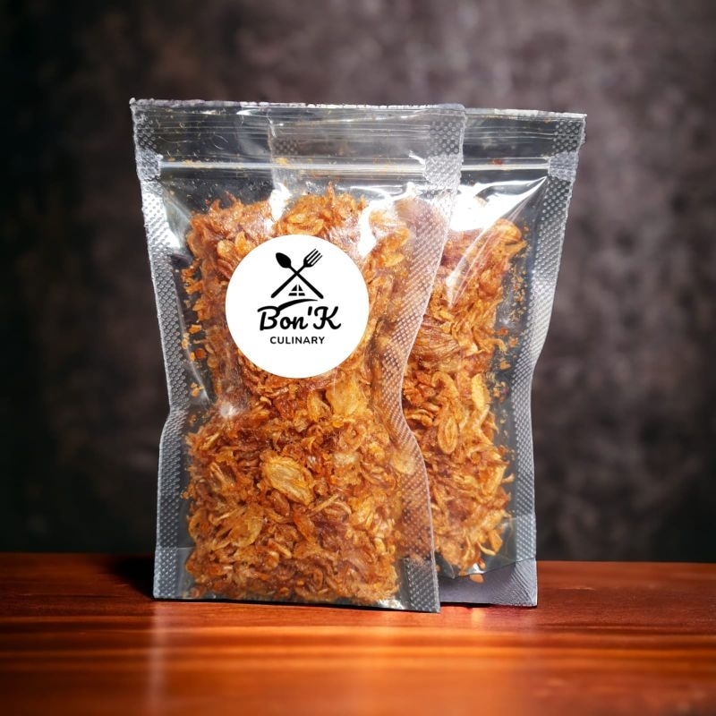 

bawang goreng pedes spesial - menjadi teman makan apapun- 50gram /pcs