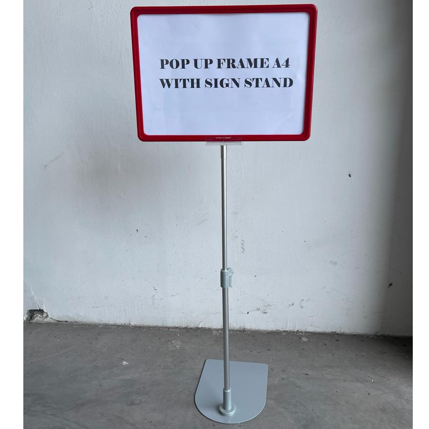 

SS-11 Pop Up Frame Promosi Ukuran A4 With Sign Stand - Papan Harga Promo Minimarket A4 Dengan Tanda Berdiri – Tiang Promo Toko / Supermarket Ukuran A4