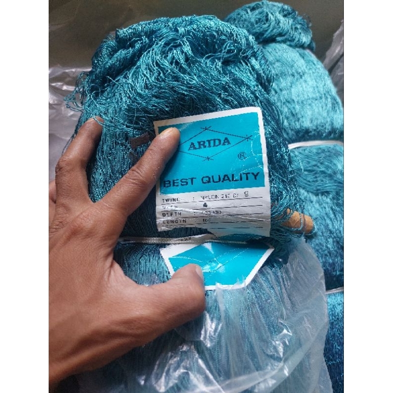 jaring nylon ARIDA 4 in D9 100x100 biru