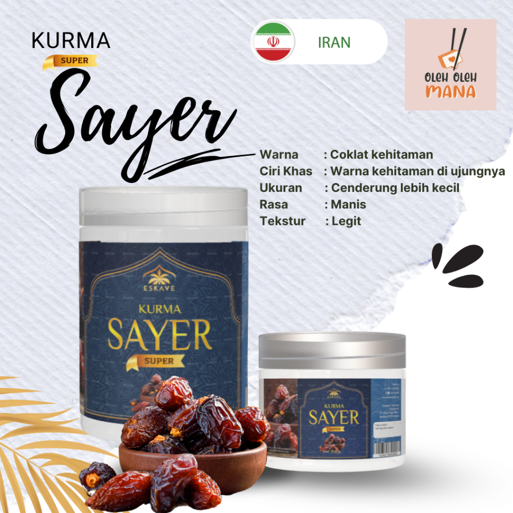 

SKV Kurma Sayer Toples 500 gram