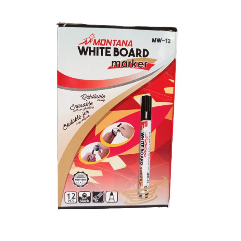 

Ay00! SPIDOL WHITE BOARD MARKER MONTANA MW-12 1PAK ISI 12PCS
