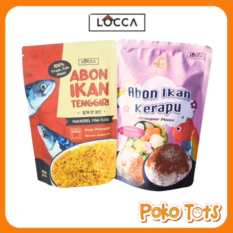 

Locca Abon Ikan Tenggiri & Ikan Kerapu 100gr (5x20 gr) Abon Ikan Mackerel Locca WHS