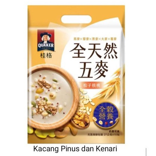 

Quaker Instant Oatmeal Kacang Pinus dan Kenari