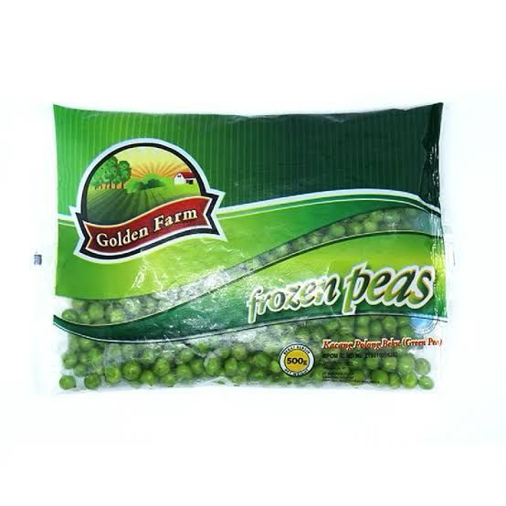 

Golden Farm Frozen Peas 500gr / GoldenFarm Green Kacang Polong - 500 g