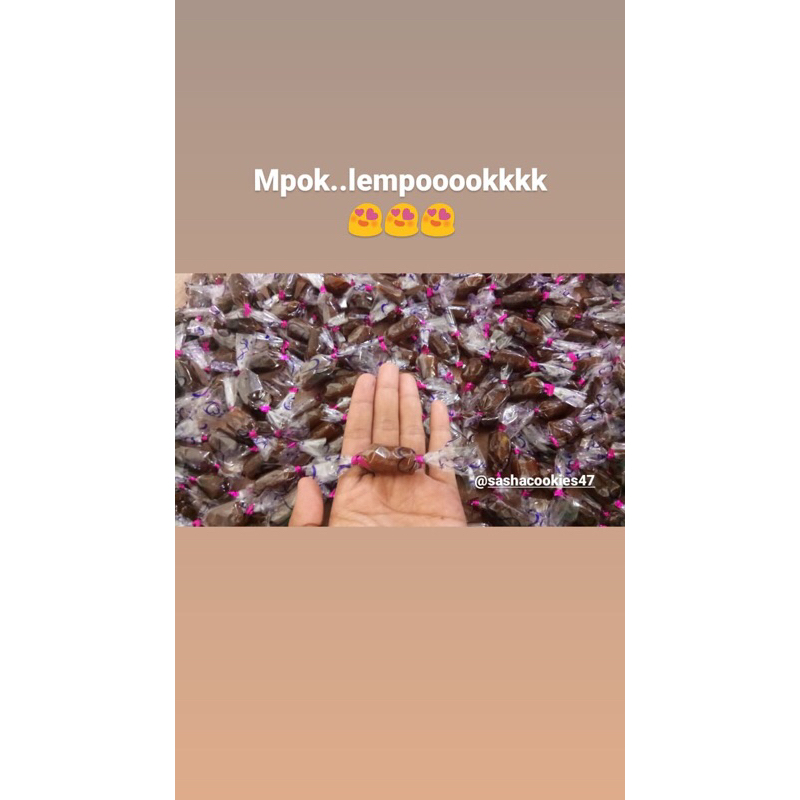 

DODOL DURIAN(lempok durian) BENTUK PERMEN berat 500g