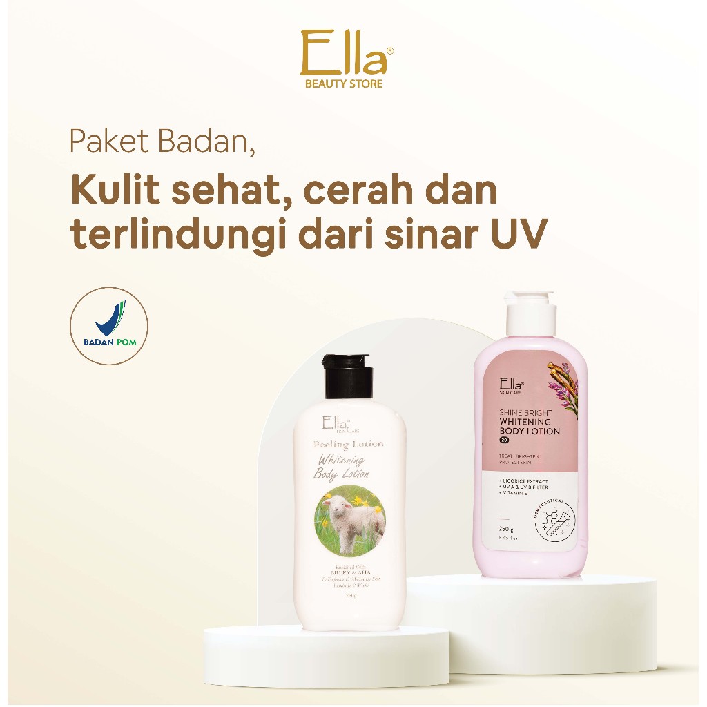 Ella Skincare Paket Body Whitening Ekonomis