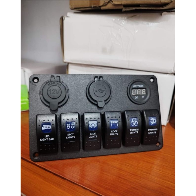 Saklar rocker switch rocker 6 gen model ARB SAKLAR OFFROAD TUBULAR