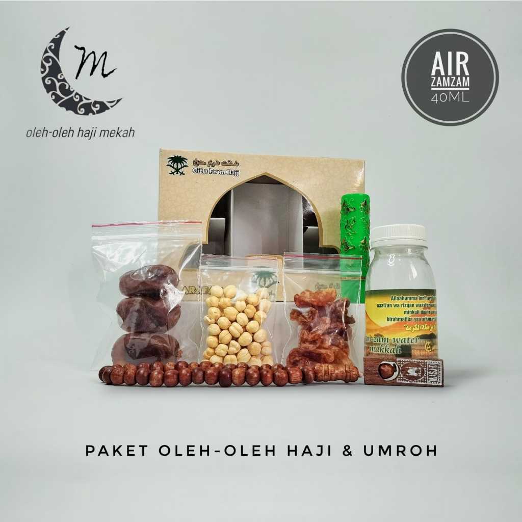 

Paket Oleh Oleh Haji dan Umroh Dus Kotak Besar Air Zamzam+botol80ml + Tasbih Fiber + Lipstik Arab