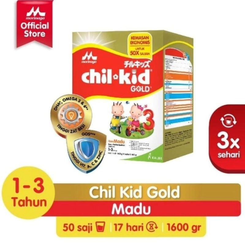 CHILKID GOLD Box 1600gr susu formula bayi 1-3tahun
