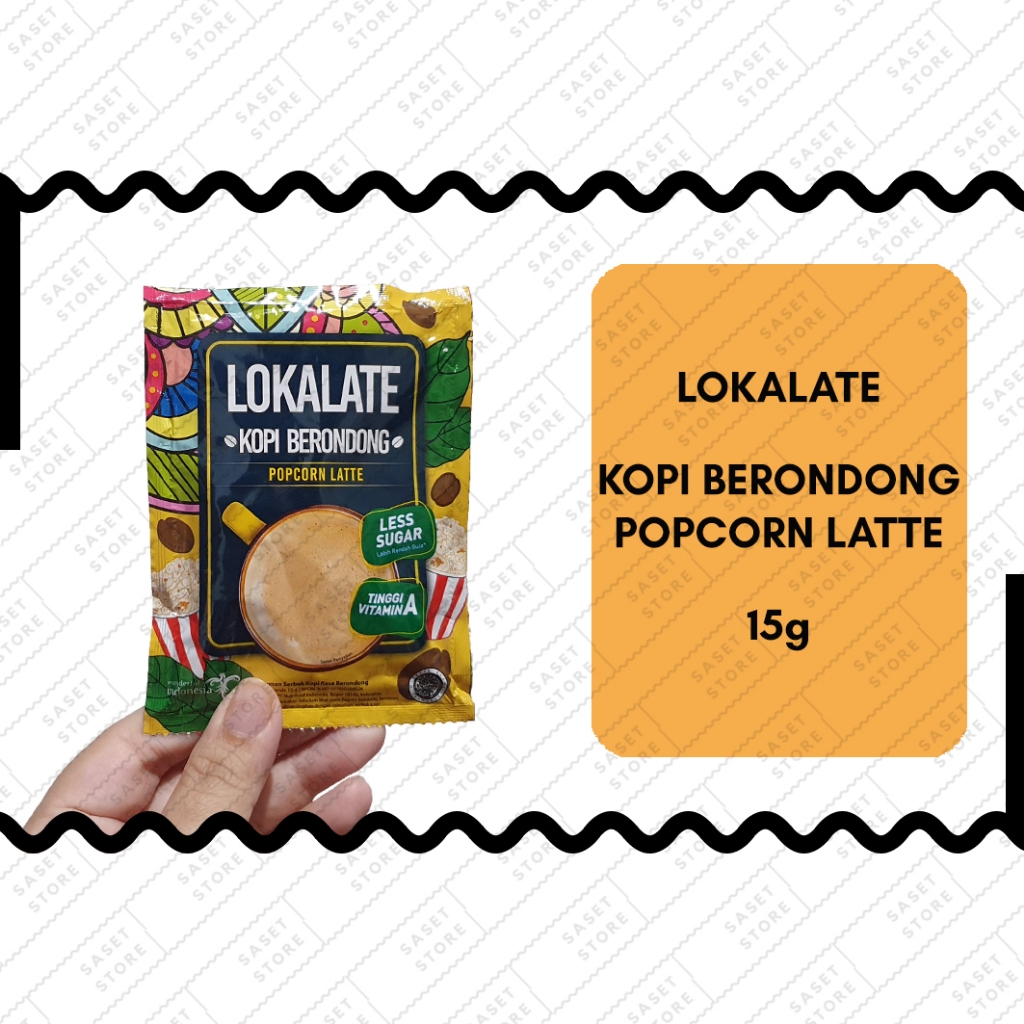 

Lokalate Kopi Berondong Popcorn Latte 15g Sachet Kopi Instan Serbuk