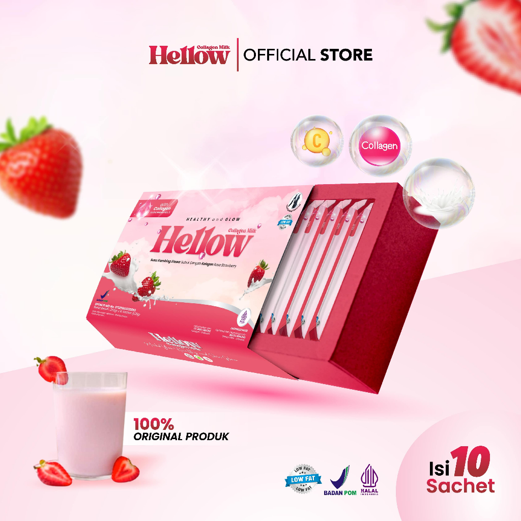 

Hellow Collagen Milk Susu Untuk Membantu Menjaga Kesehatan dan kecantikan Dari Dalam
