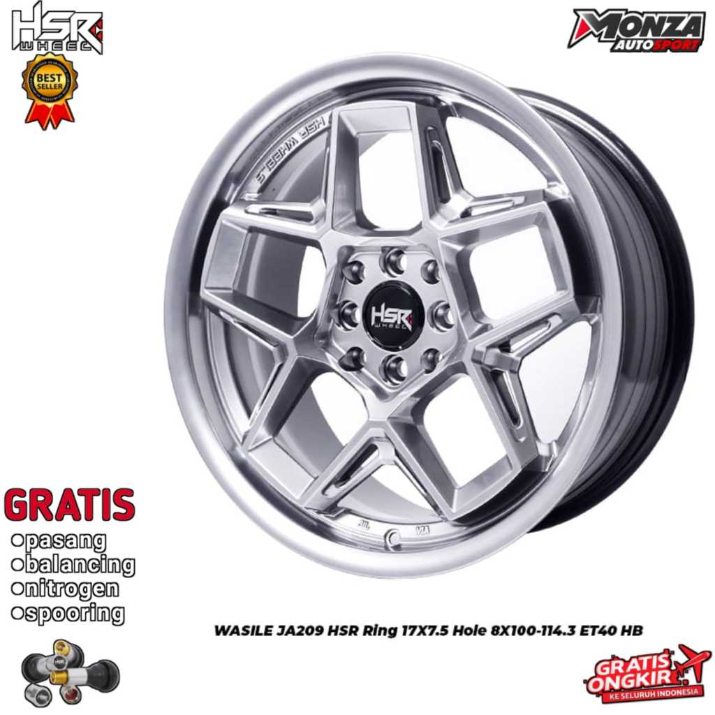 Velg mobil ring 17 untuk freed,mobilio,kijang lgx,city,kia rio dll hsr wasile