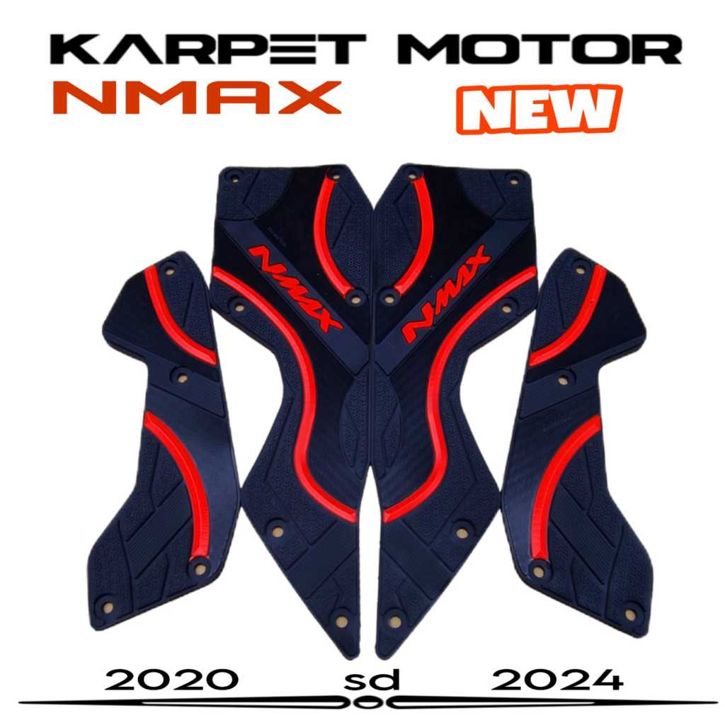 Karpet Nmax 155 New Variasi Motor Nmax Bahan Karet Premium Pijakan Kaki Nmax New 2020-2024