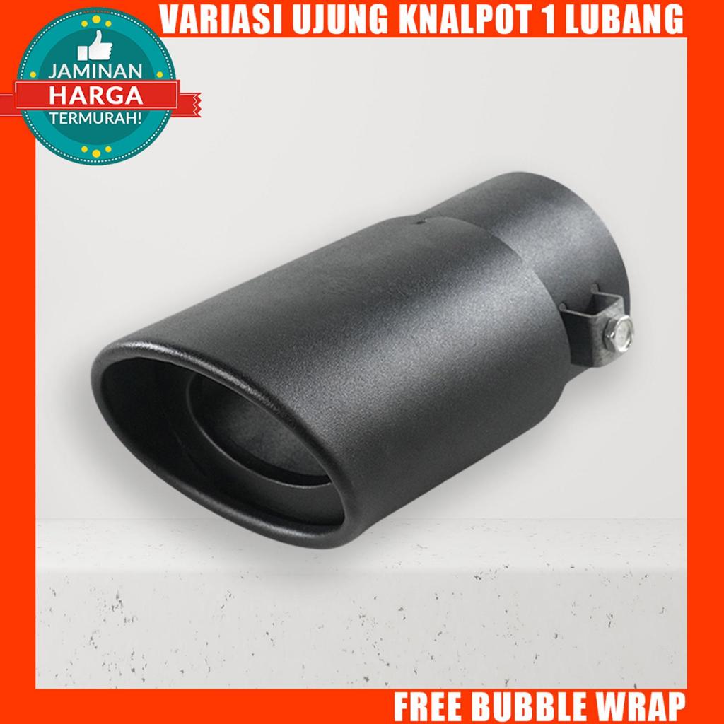 Variasi Ujung Knalpot Racing Mobil Car 1 Lubang Pipa Ekor Hole Outlet Car Exhaust Stainless Steel - 