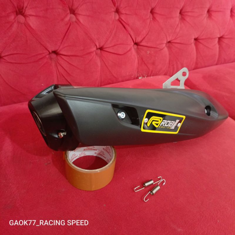 Knalpot Rob1 silencer only inlet38 mm suara bass adem