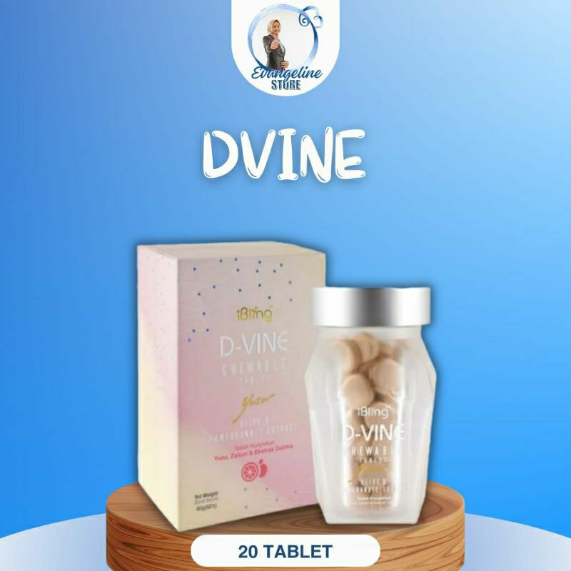 Dvine Collagen Original 100% Suplemen Pemutih Kulit Seluruh Tubuh D Vine Whitening Kolagen Isi 20 Ta