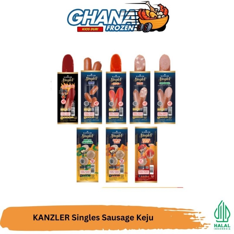 

KANZLER Singles Sausage HOT ORIGINAL KEJU 65Gr