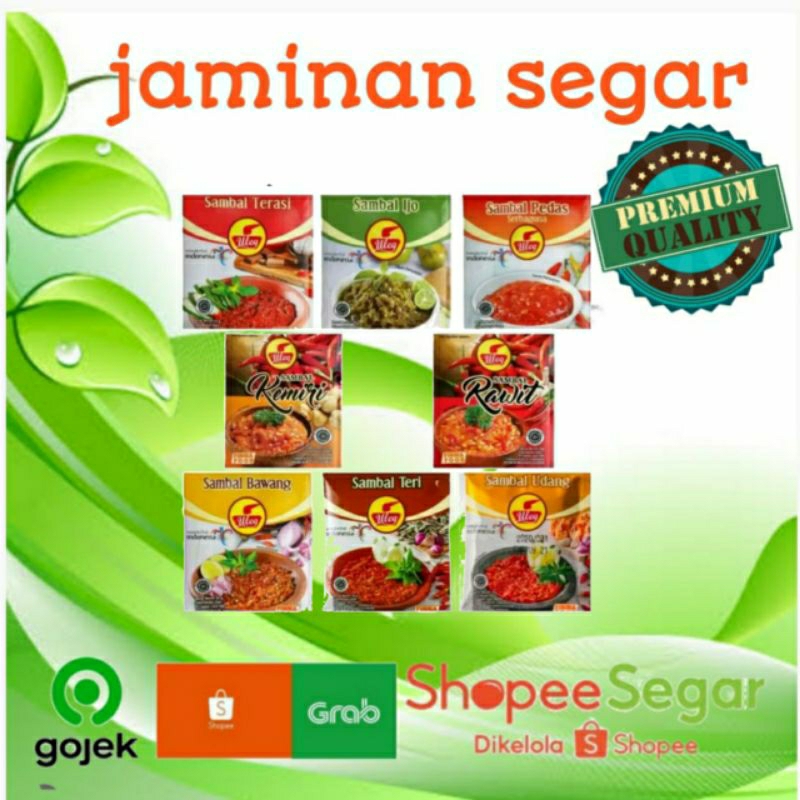 

ANEKA SAMBEL ULEK PER RENCENG ISI 10pcs chat kami untuk pilih varian