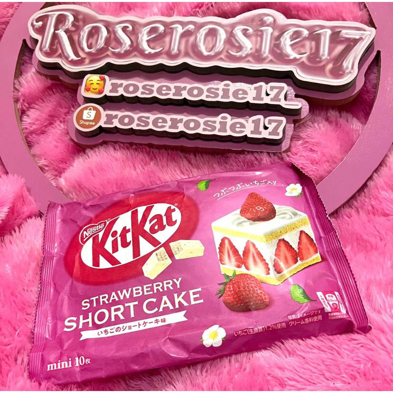 

KIT KAT STRAWBERRY SHORTCAKE READY STOCK ORIGINAL JAPAN
