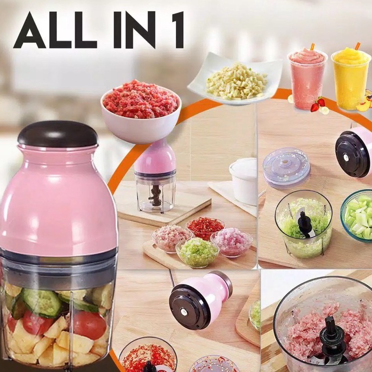 Hjq ACQ Blender Capsule Cutter Blender Mini Blender Listrik Blender Daging Bumbu Blender Mpasi i Pre