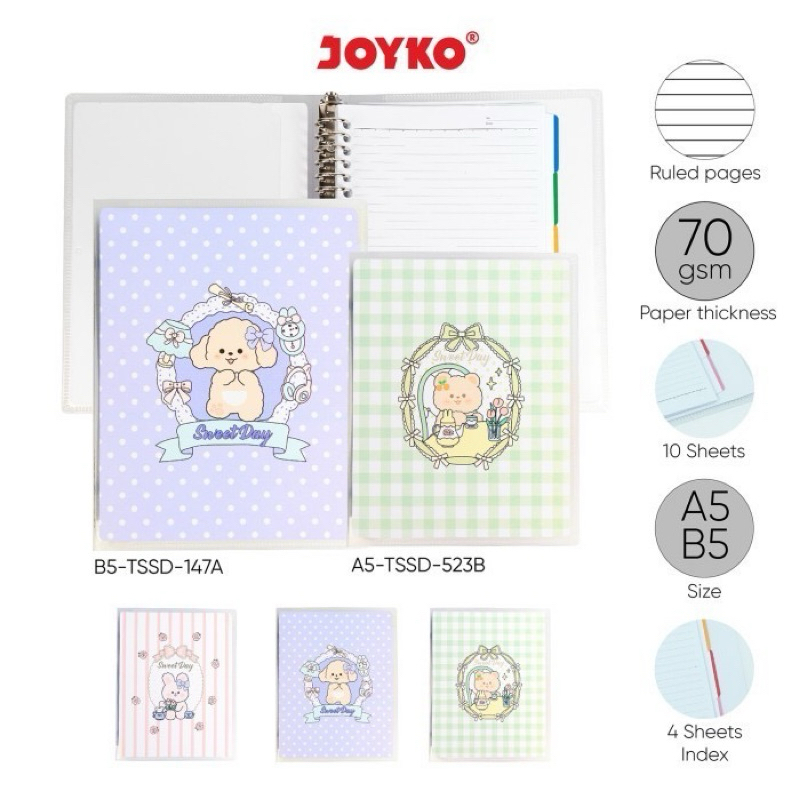 

Binder Note Joyko A5-TSSD-523B Sweet Day Pastel Colour