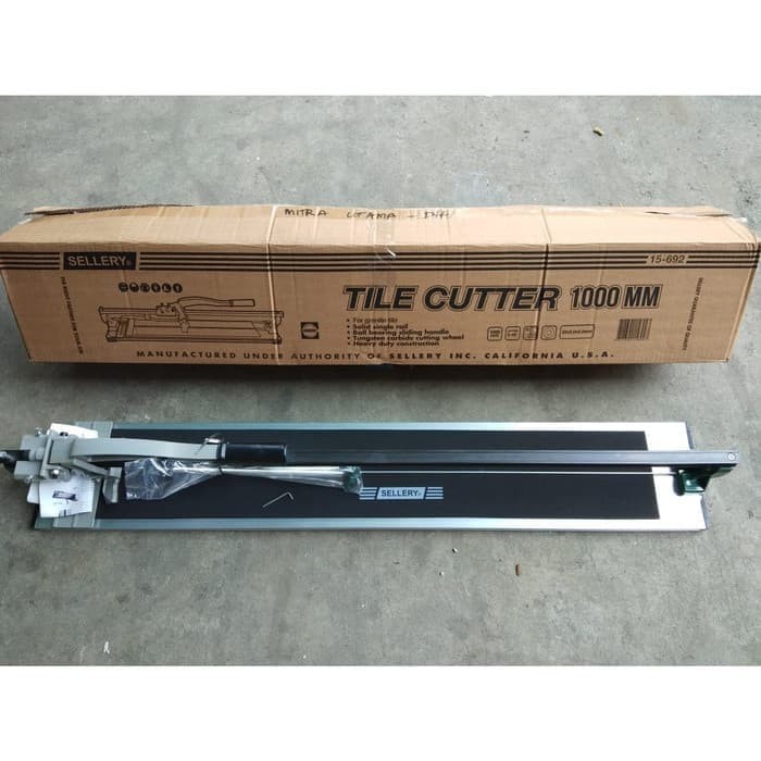 ALAT DORONG POTONG KERAMIK PEMOTONG TEGEL SELLERY  MEJA TILE CUTTER 1000MM 1M