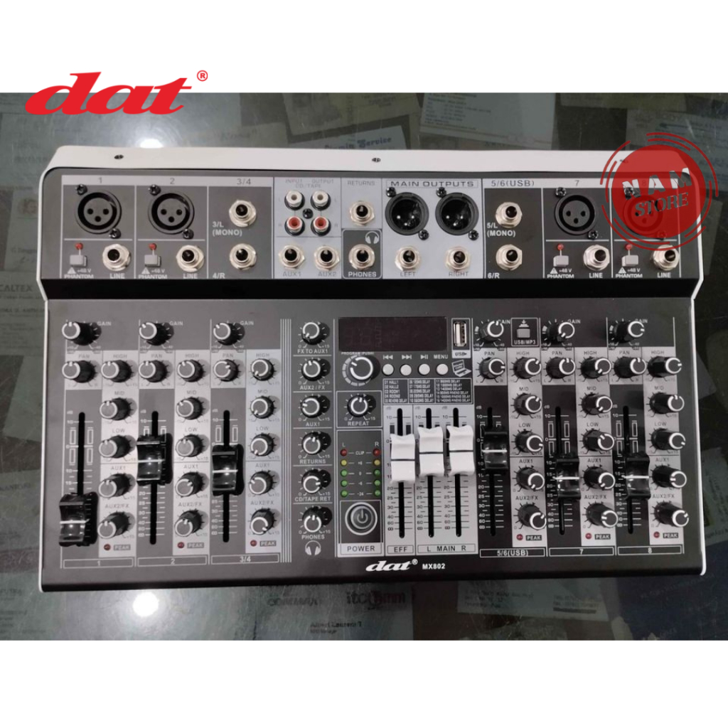 Mixer DAT 8 Channel Bluetooth