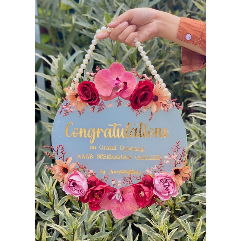 FLOWER BOARD JINJING - KADO WISUDA, ULANG TAHUN