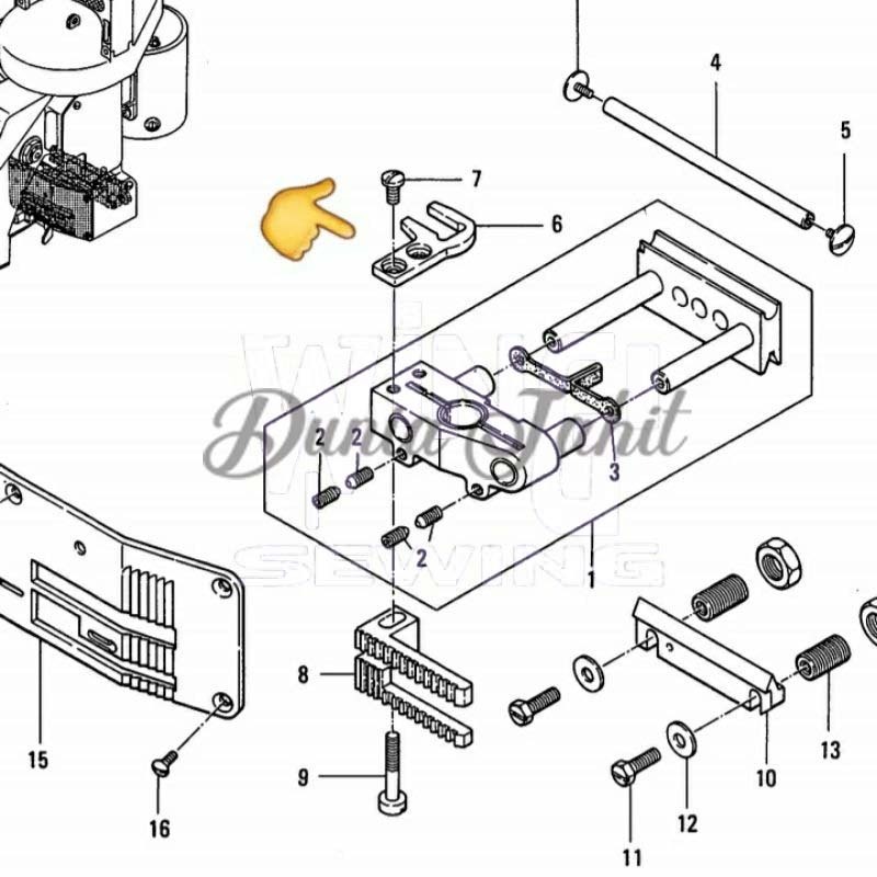 No 246011 NP7A Bracket Dudukan Gig iMesin Jahit Karung Portable NP-7A