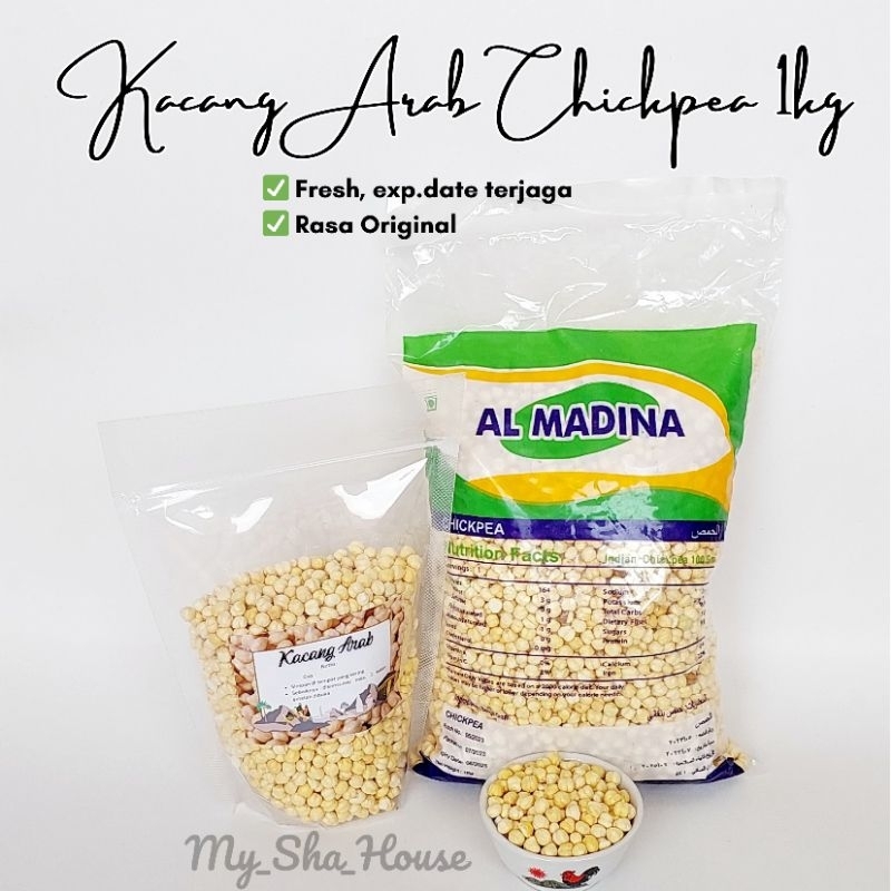

1kg kacang arab (merk sesuai stok) / kacang india / kacang jagung / chickpeas untuk oleh2 haji umroh ataupun hidangan lebaran idul fitri / camilan