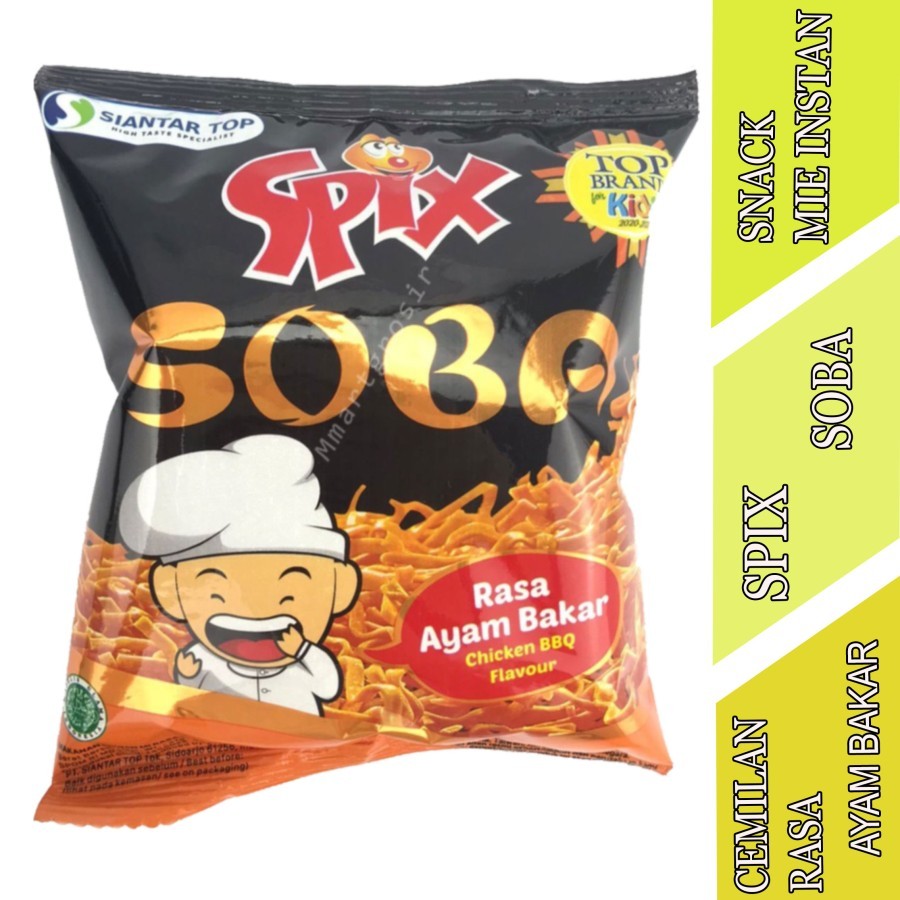 

Cemilan Rasa Ayam Bakar - Spix Soba - Snack Mie Instan - 21gr