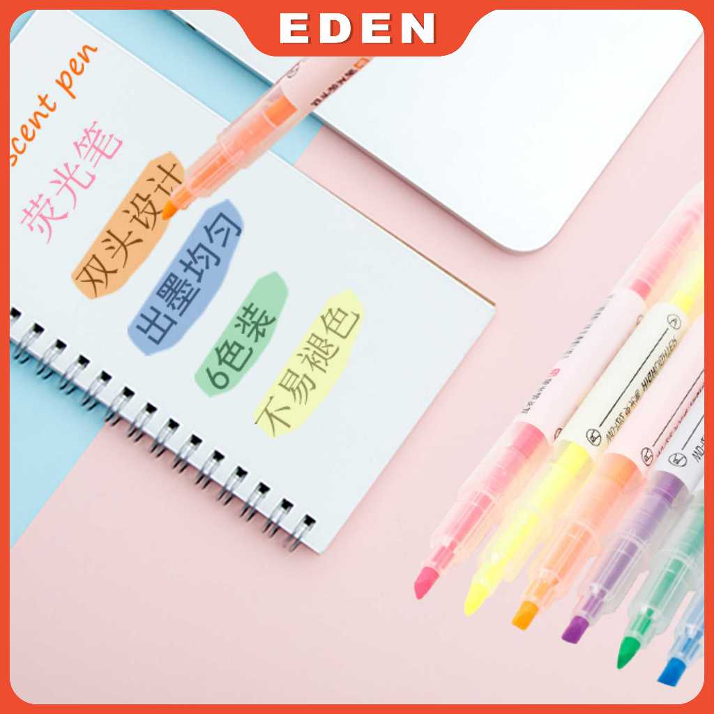 

HIGHLIGHTER STABILO WARNA WARNI ISI 6PCS 2IN1 2 ARAH / PENSIL STABILO PANJANG WARNA 2 SISI / STABILO SET