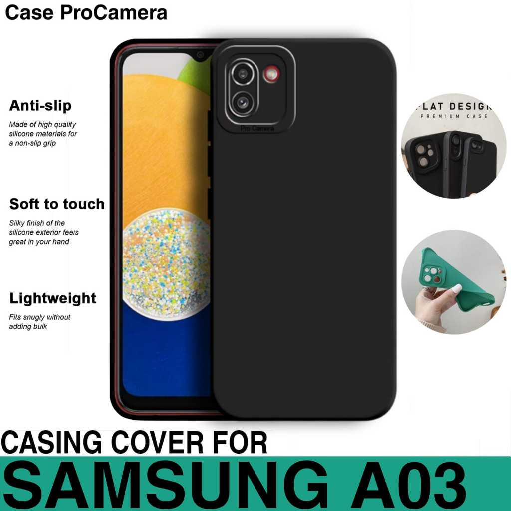 SOFT CASE SAMSUNG GALAXY A03 CASE LIQUID PRO CAMERA SQUARE SILICONE