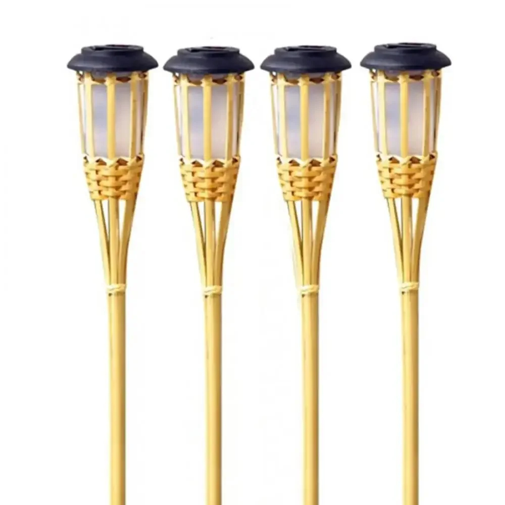 Lampu Taman Solar Tenaga Surya Lampu Taman Tancap Garden Bambu Bamboo Outdoor Waterproof BEBAS
