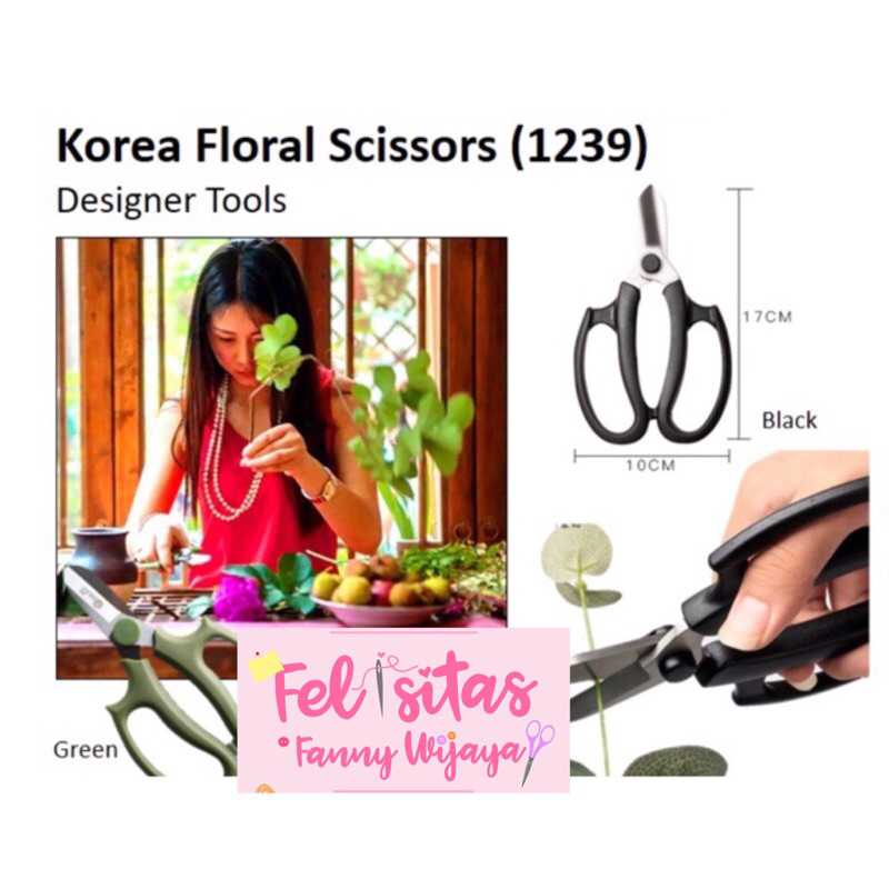 

Korea Floral Scissors (1239) Gunting Bunga - Barang florist -ATB