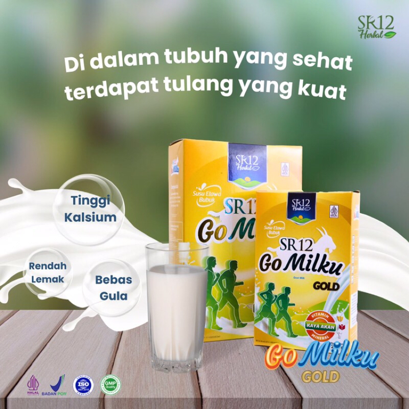 

Susu Tulang Tinggi Kalsium untuk Dewasa dan Lansia Mengandung Ekstrak Calgo Atasi Nyeri Sendi pada Lutut GoMilku Gold SR12 tanpa Gula