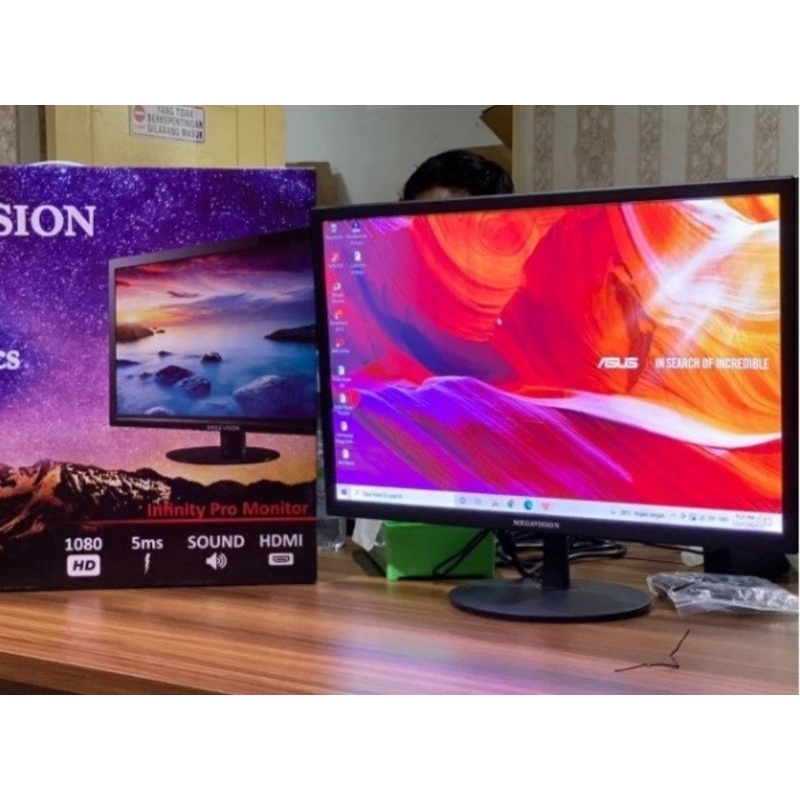 NEW BARU MONITOR LED MEGAVISION 19incs/19"/19inch MVM2K-LED19A