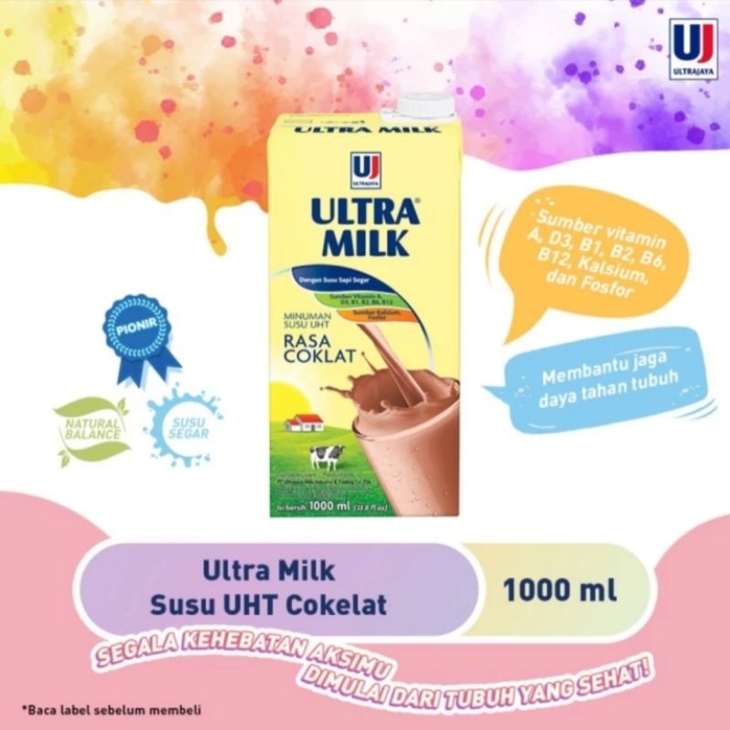 

Ultra Milk Susu UHT Cokelat 1 Liter