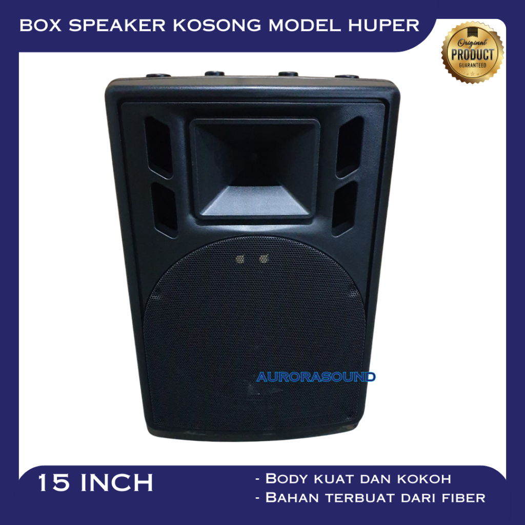 BOX SPEAKER MODEL HUPER 15 INCH 15IN 15" BOK KOSONG FIBER PLASTIK ORI